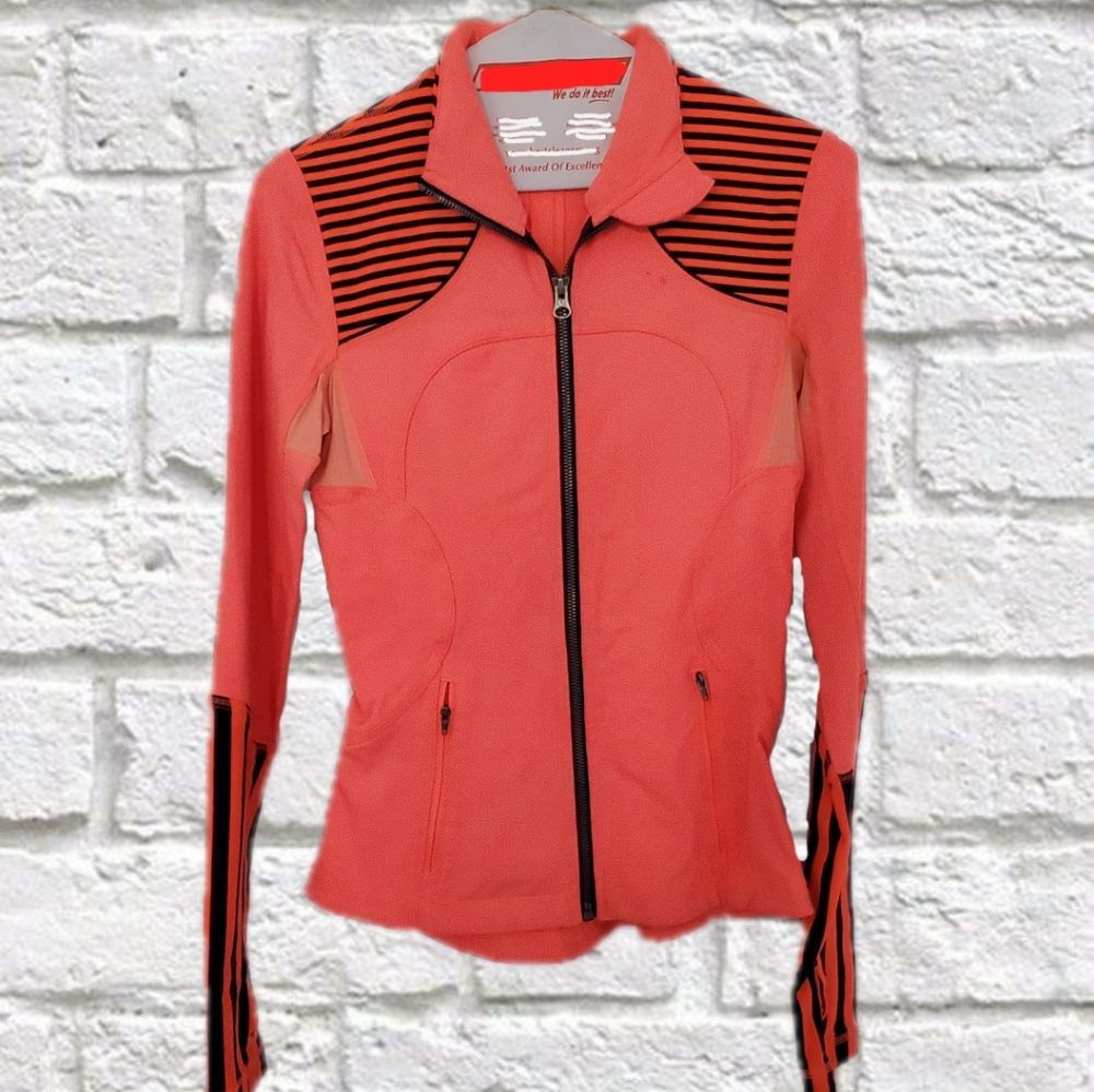 Lululemon Fitted Orange Jacket